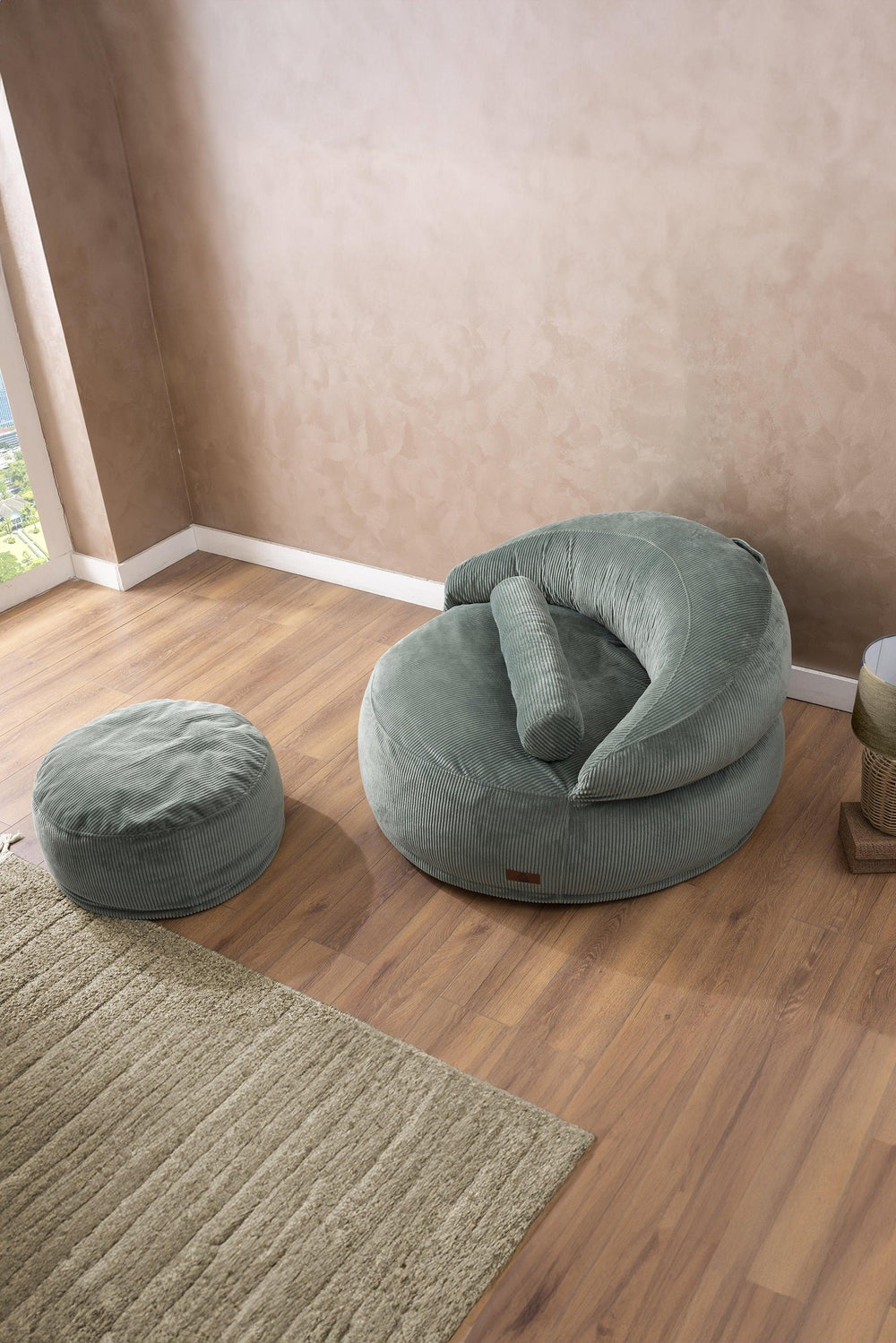 Pouf Lyzza Felix XL Vert