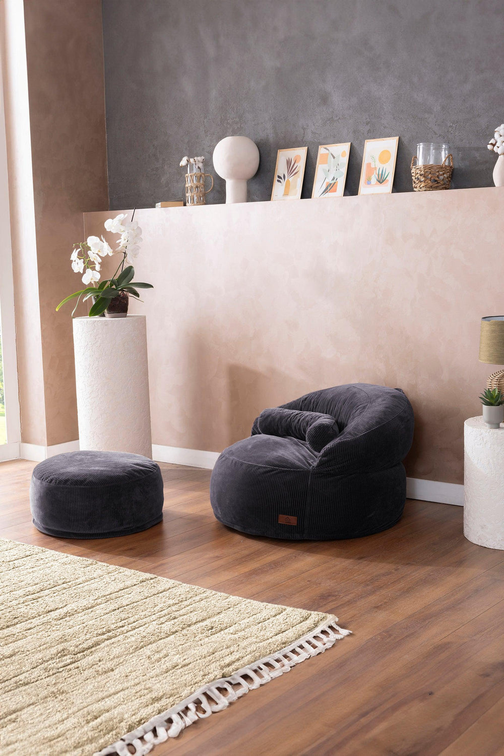 Pouf Lyzza Felix XL Anthracite