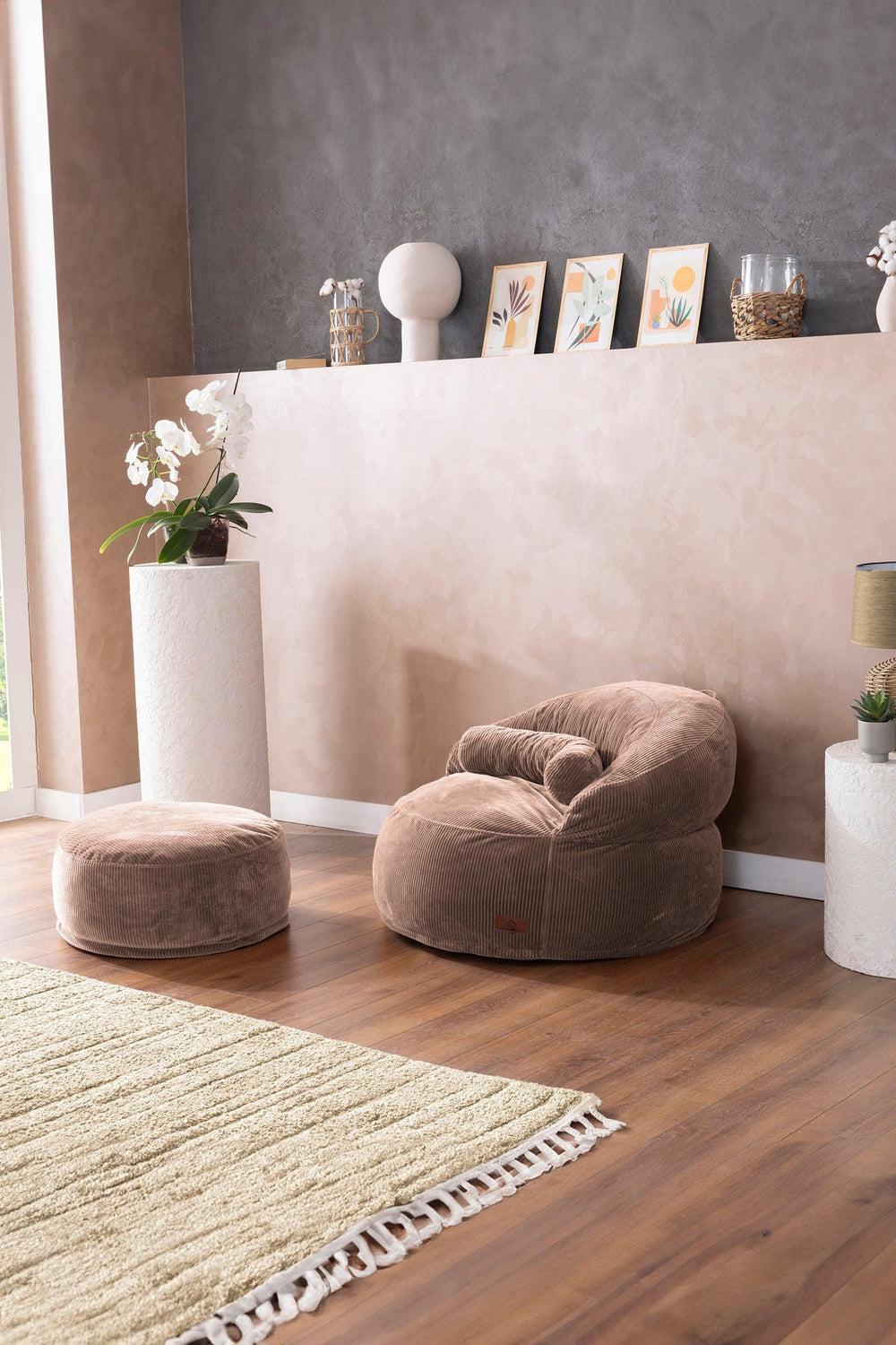 Pouf Lyzza Felix XL Beige