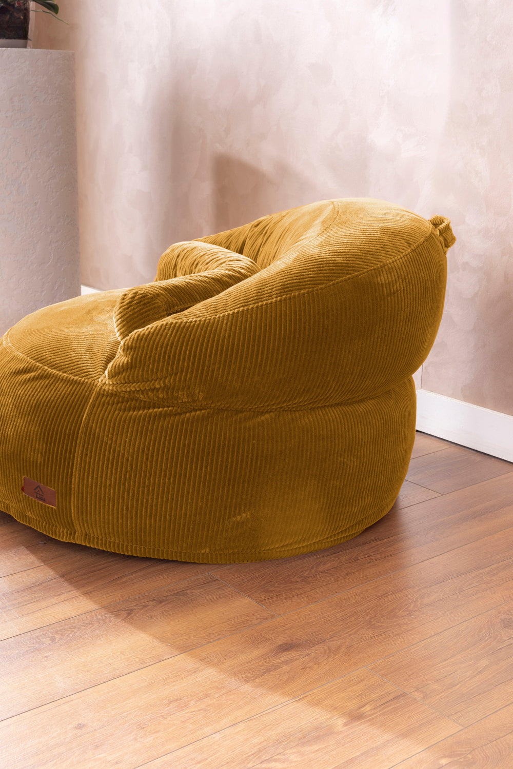 Pouf Lyzza Felix XL Moutarde