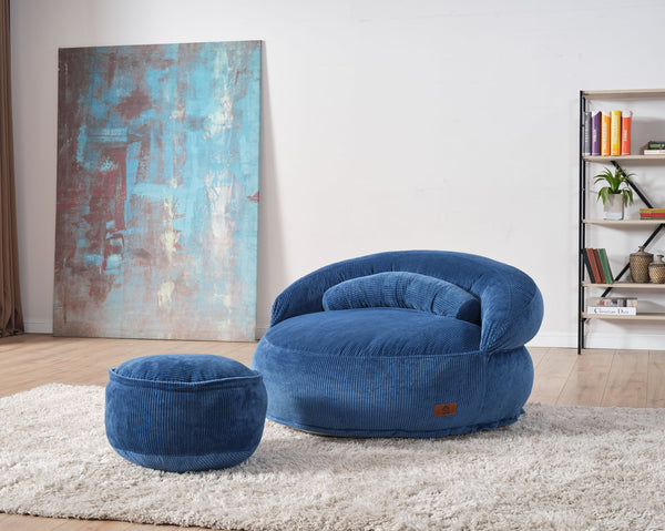 Pouf Lyzza Felix — Bleu Marine