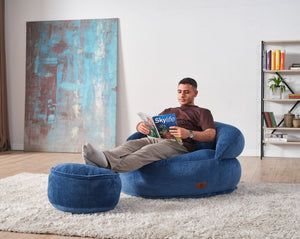 Pouf Lyzza Felix — Bleu Marine