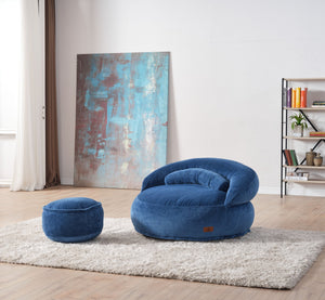Pouf Lyzza Felix — Bleu Marine