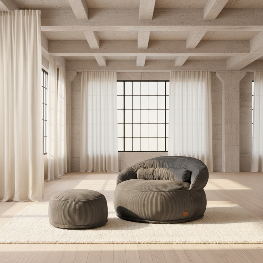 Pouf Lyzza Felix XL Anthracite