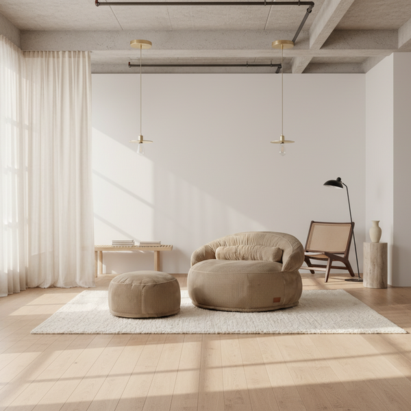 Pouf Lyzza Felix XL Beige