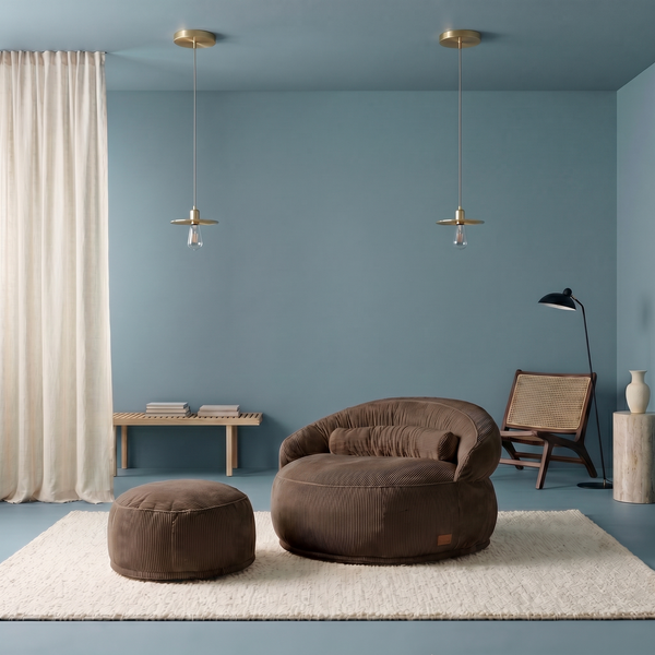 Pouf Lyzza Felix XL Marron