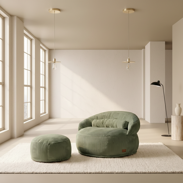 Pouf Lyzza Felix XL Vert